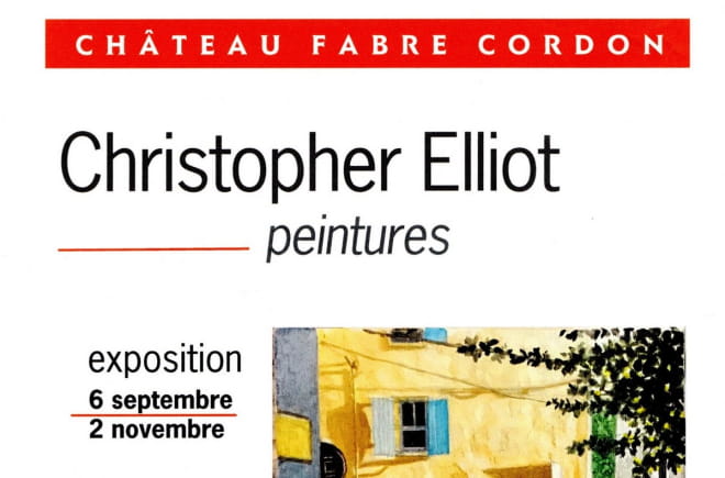 EXPOSITION PEINTURES DE CHRISTOPHER ELLIOT Du 19 au 21 sept 2024